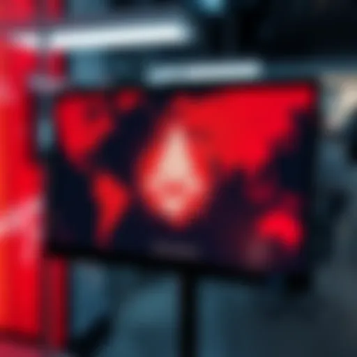 A digital screen displaying the Monero logo with a global map in the background, symbolizing its worldwide usage.