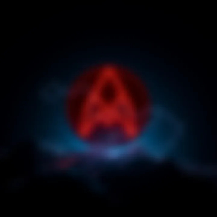 Monero logo with a dark background representing digital currency and privacy