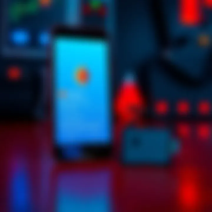 A smartphone displaying a Monero node setup interface with an SD card beside it.