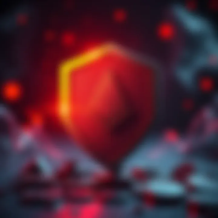 The Monero cryptocurrency symbol displayed with a shield representing privacy and security in transactions.