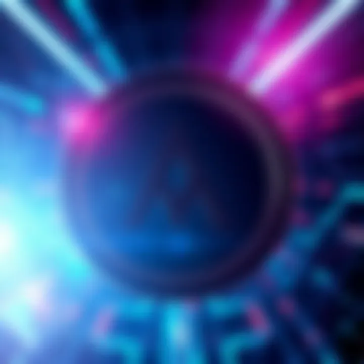 A digital representation of the Monero symbol set against a futuristic background, symbolizing its role in counter-economics and Agorism.