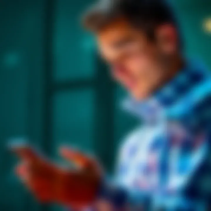 A person checking their email for details on an upcoming money distribution