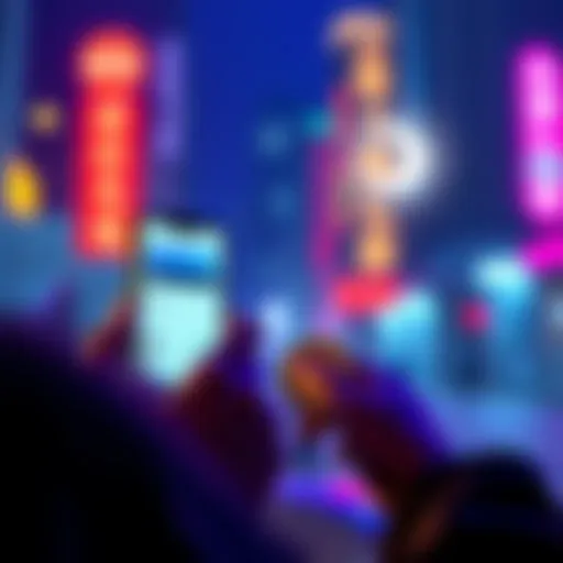 A person using a smartphone to trade on-chain coins with MoonX, highlighting the app interface and trading features