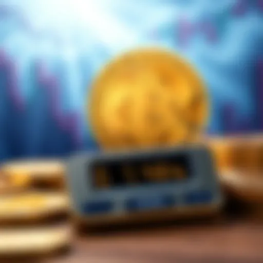 Morgan Stanley Bitcoin ETF Morgan Stanley logo with Bitcoin symbol and a calculator showing a low fee of 0.14%.