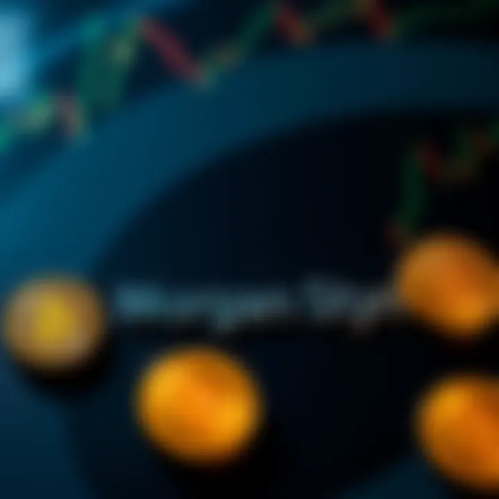 Morgan Stanley logo with Bitcoin symbols representing new holdings
