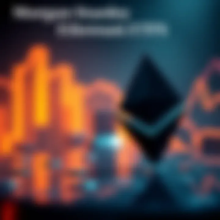 Morgan Stanley Spot Ethereum ETFs Morgan Stanley logo alongside Ethereum symbol representing the new ETF application