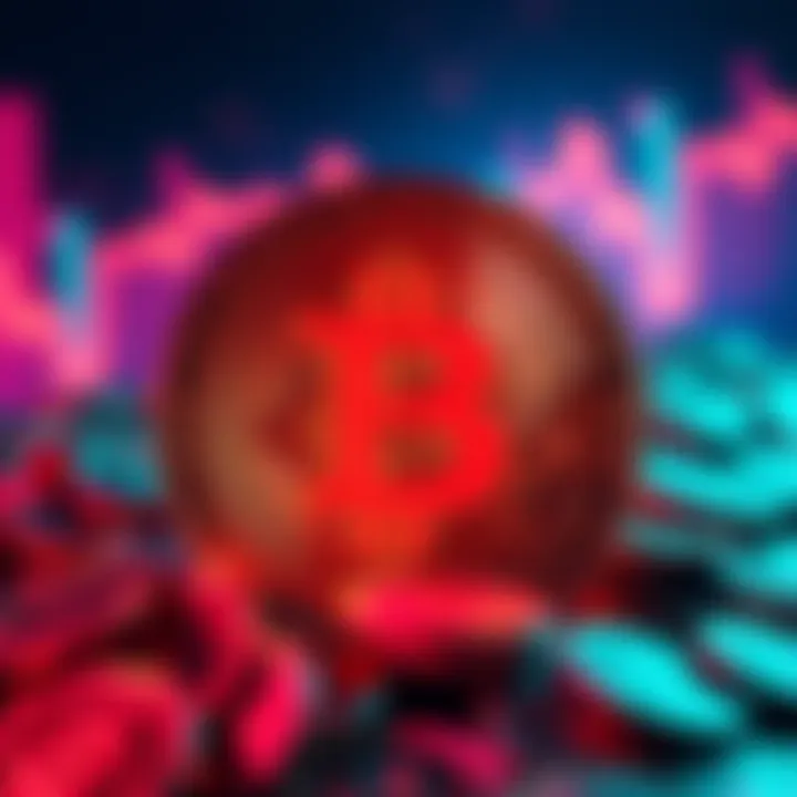 MSTR logo surrounded by Bitcoin coins, highlighting the recent purchase of 592 BTC