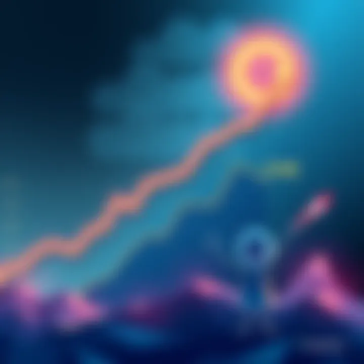 MSTR Value Drop Illustration Graph showing the decline of MSTR value from $426 to $160 over six months with a worried figure representing SaylorMoon.