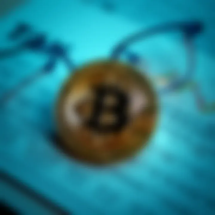 Visual representation of Bitcoin with tax documents symbolizing financial loss and reporting issues post-MtGox collapse