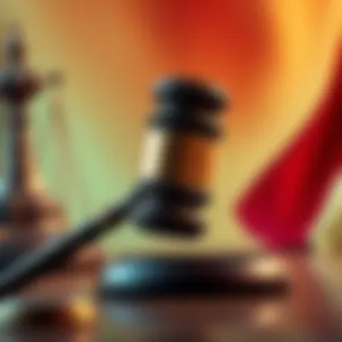 A gavel symbolizing justice and strict laws in Myanmar against scammers and crypto fraudsters