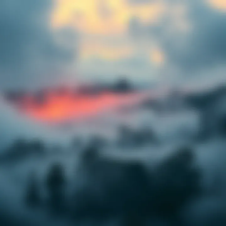 A breathtaking view of the mythical land of Avalon, shrouded in mist and mystery, with ancient trees and a distant castle.