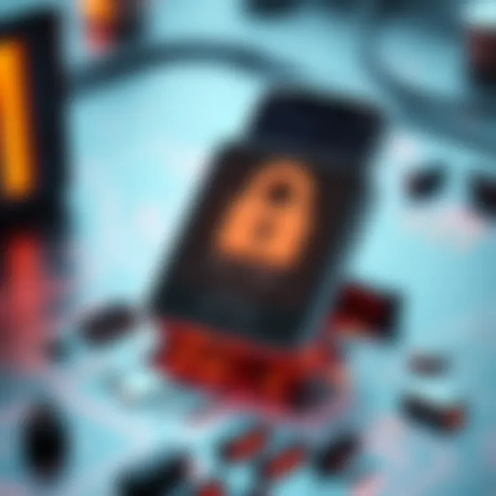 A meticulous assessment of a Nano Ledger device, emphasizing verification and security measures.