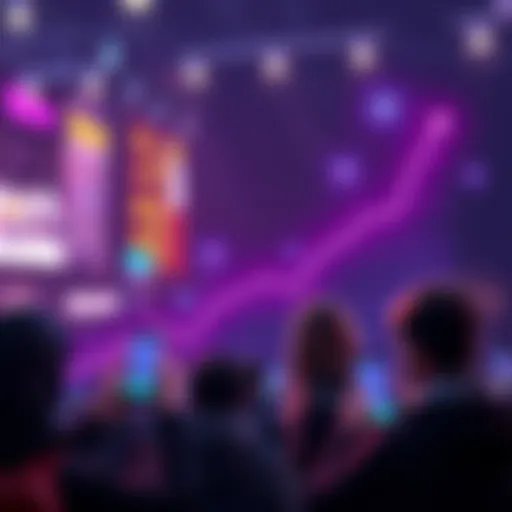 A visual representation of Nano's increasing adoption, showing a graph with rising lines and people using smartphones for transactions, highlighting speed and zero fees.