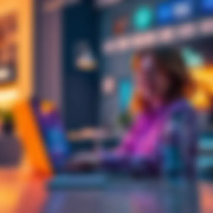 Nano Purchase on Nagora.shop A person happily using a laptop to make a purchase on Nagora.shop with Nano cryptocurrency displayed on the screen.