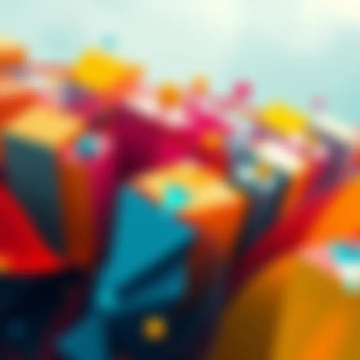 An abstract representation of societal challenges intertwining, symbolizing resilience and adaptability amid crises.