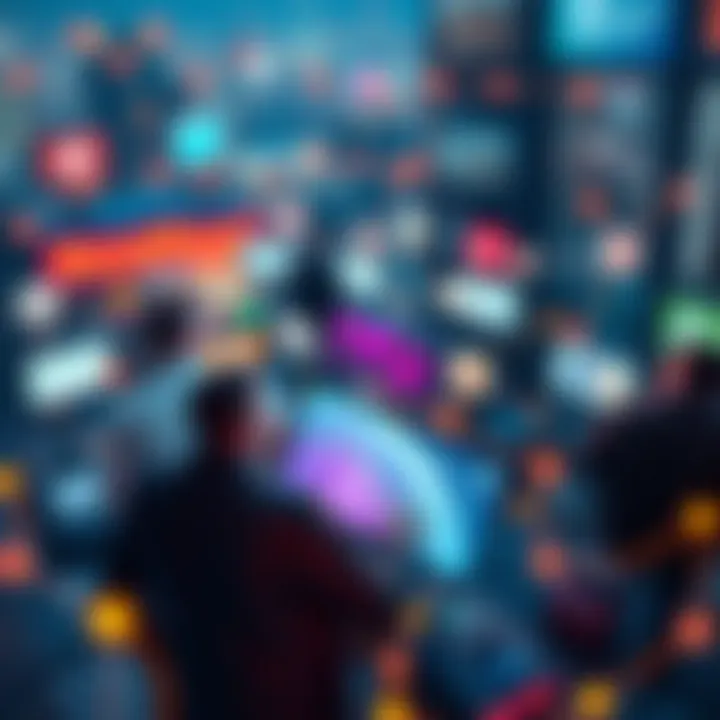 A symbolic representation of social media algorithms affecting user visibility