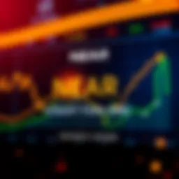 A chart displaying NEAR token's price rise of 40% from recent lows and its 88% drop from all-time high, illustrating potential market trends.