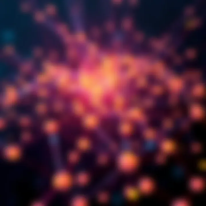 An abstract representation of decentralized technology showcasing connections and trust within a validator network.