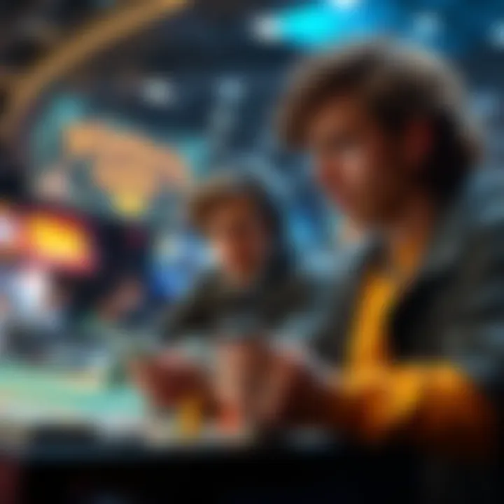 A new player looking confused at game cards and asking for advice on strategy