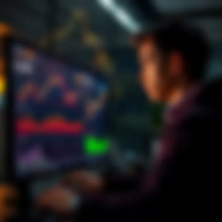 A new Bitcoin investor looking at a screen showing cryptocurrency market data and graphs, reflecting on their first spot order experience.