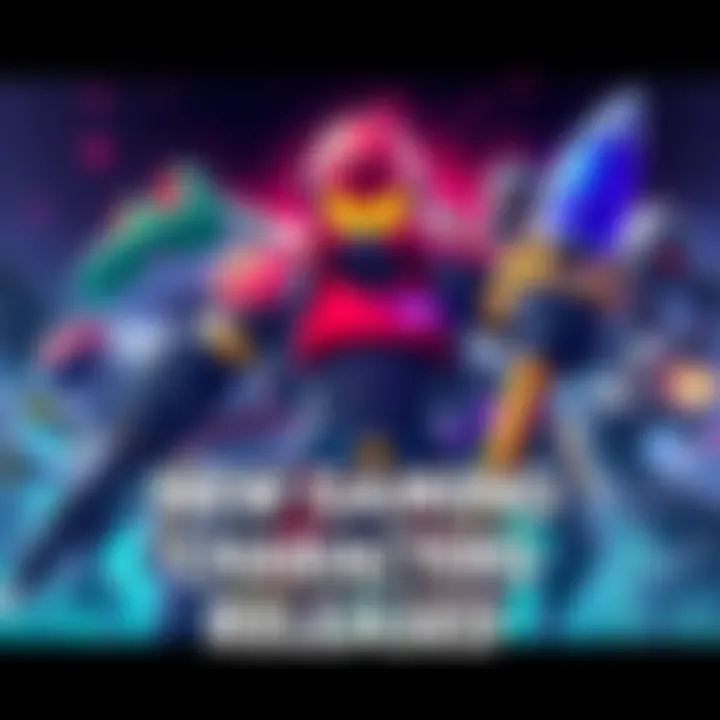 A vibrant illustration showing various new gaming characters ready for action, showcasing their unique styles and abilities.
