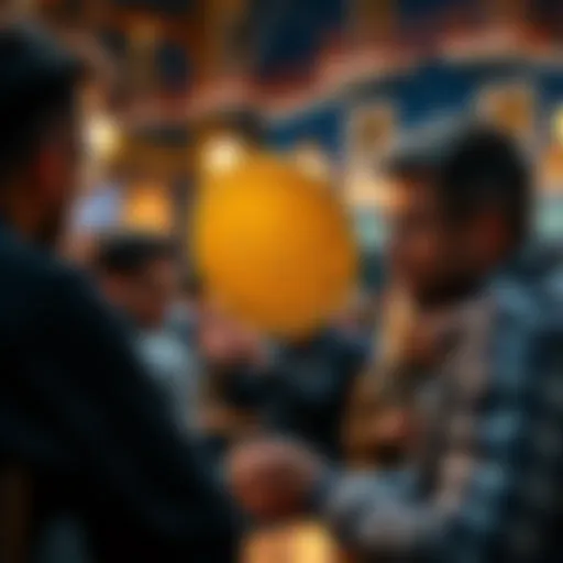 New investor sharing his story about Bitcoin regrets and recent investment with others in a community setting