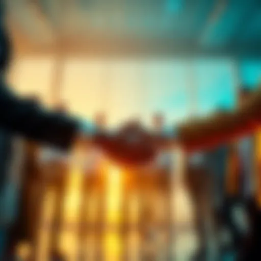 Group of people shaking hands to symbolize new partnerships in an initiative