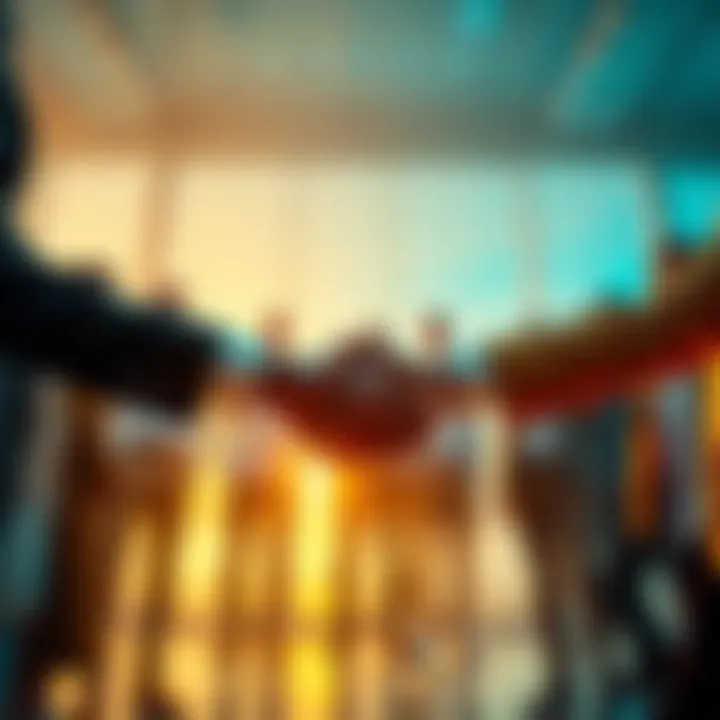 Group of people shaking hands to symbolize new partnerships in an initiative