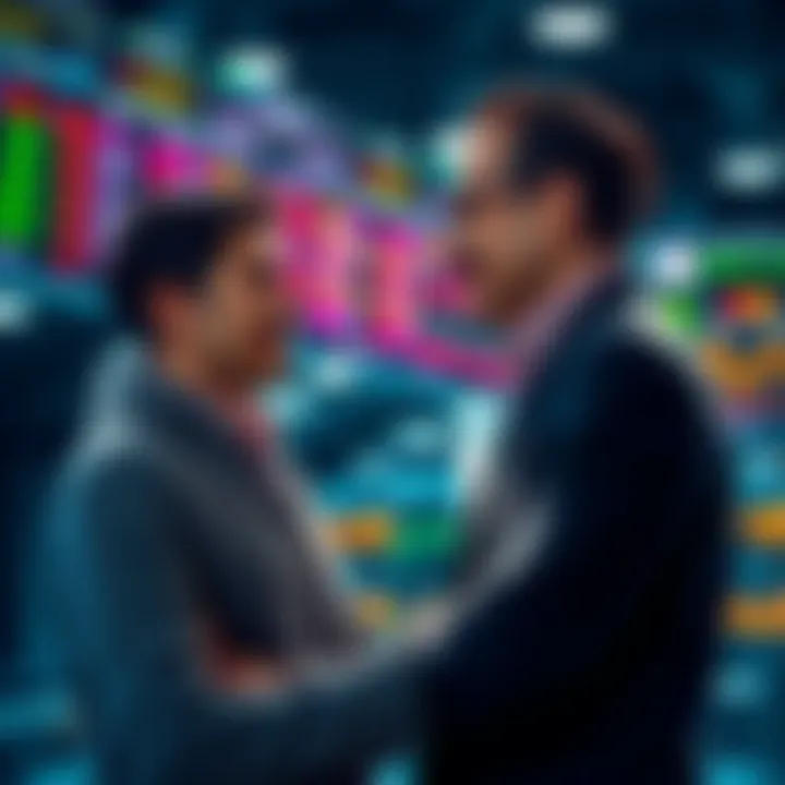 A new trader talks to an experienced trader for guidance on trading strategies.