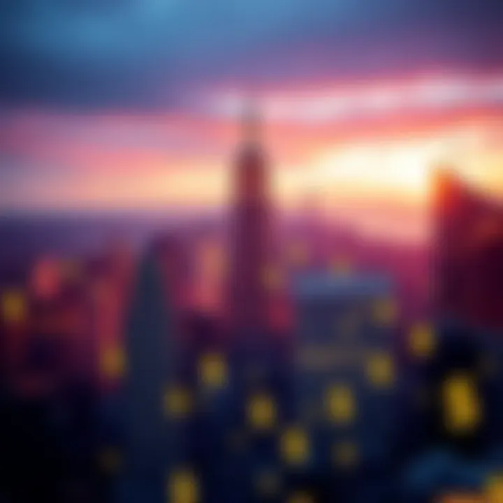 New York Building with Dollar Signs New York skyline with dollar signs to represent financial demand from Kalshi.