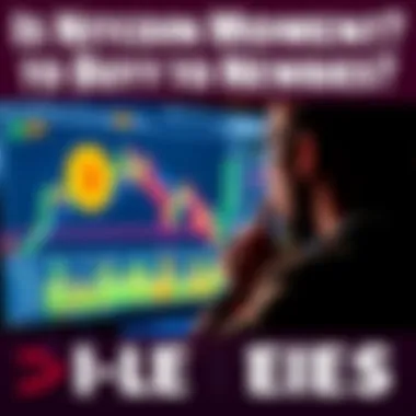 A person looking at a Bitcoin chart on a computer screen, contemplating an investment decision.