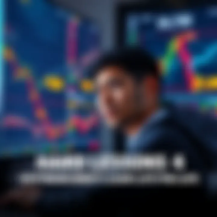 A person looking at a computer screen with cryptocurrency charts, showing confusion and concern