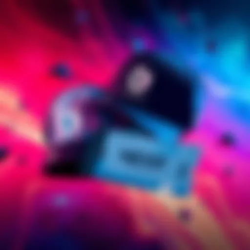 Two prize caps and tickets for the Nexo Championship event in Scotland on a colorful background