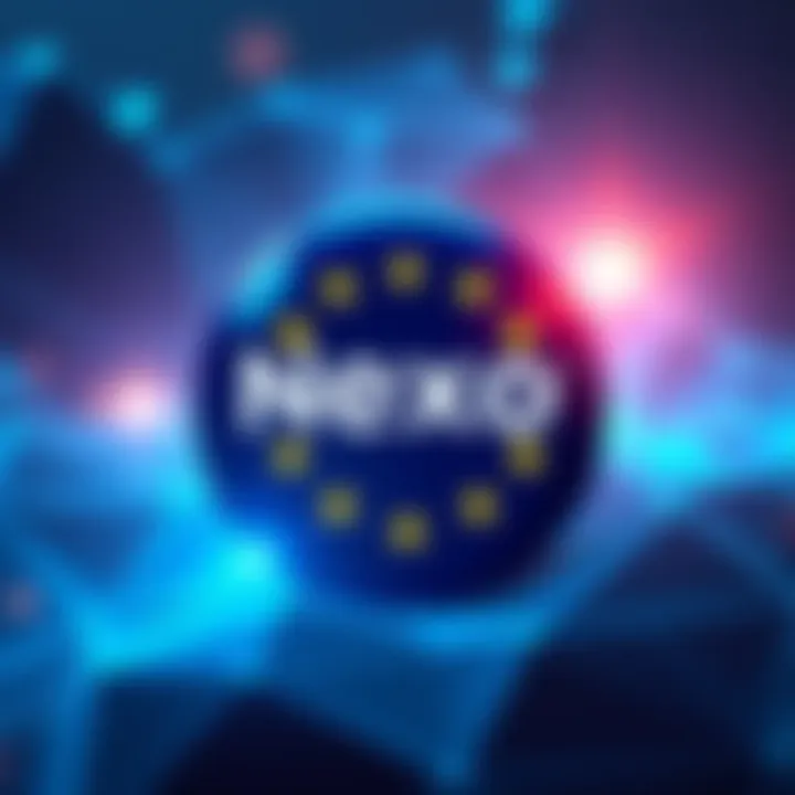 Nexo logo with EU flag symbolizing compliance with new regulations