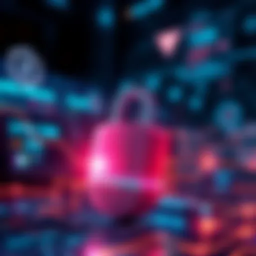 A digital illustration showing a secure lock with elements representing two-factor authentication and anti-phishing codes in the background.