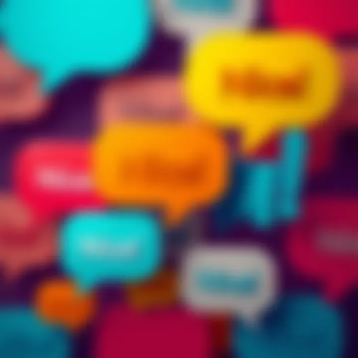 The Word 'Nice!' in Speech Bubbles Several speech bubbles featuring the word 'Nice!' in different colors, symbolizing positivity and approval in conversations