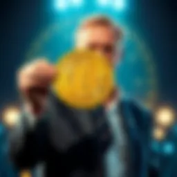 Nigel Farage Bitcoin Purchase Nigel Farage stands proudly holding a Bitcoin symbol, representing his historic Β£2 million investment in cryptocurrency for Stack BTC.