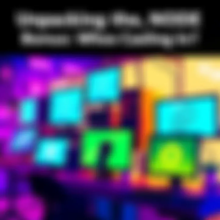 Diverse PC Setups for NODE Bonuses Illustration of various computer configurations showcasing NODE bonus variations