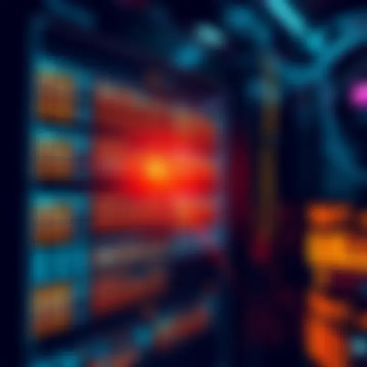 A computer server with active nodes displaying data for OpenMind AI, highlighting its use of spare capacity.