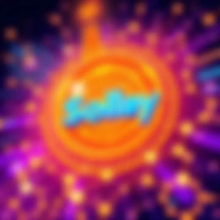 Illustration showing Nolus's Solray protocol enhancing blockchain connectivity on Solana with secure links between chains