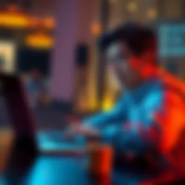 Understanding Non-Custodial Risks in DeFi A person analyzing decentralized finance apps on a laptop, looking concerned about potential permissions and risks.