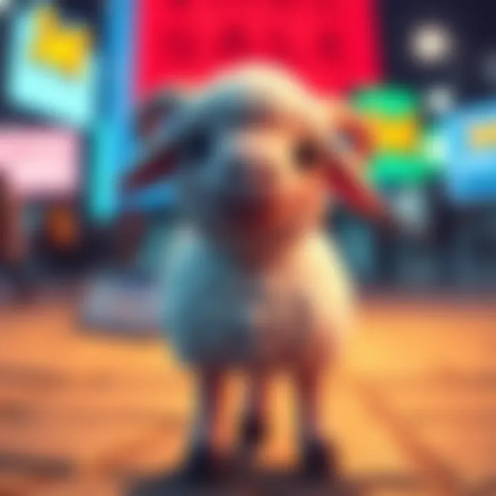 A digital memecoin graphic featuring Nori the sheep with a playful design, showcasing potential scam warnings and financial concerns.