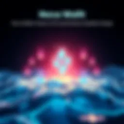 Illustration showing the Nova Wallet logo with hydration symbols and a smoother swap process