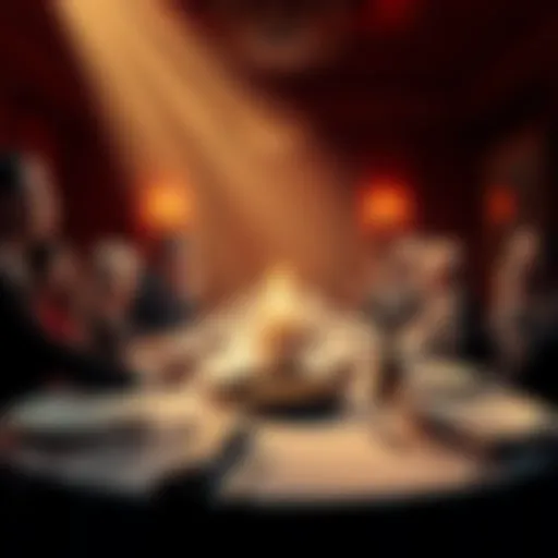 Visual representation of tokens with offensive names associated with Trump dinner invitees, highlighting disturbing themes.
