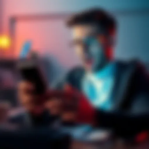 Old Bitcoin Account. A surprised person checking their phone with excitement after finding money in an old Bitcoin account.