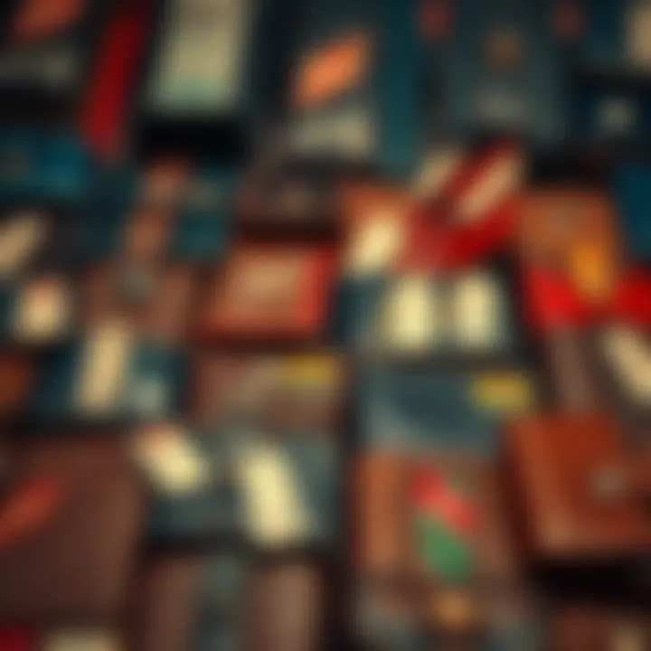 A collection of vintage Sol wallets displayed for sale with price tags.