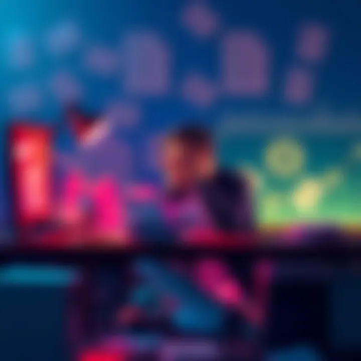 A frustrated person sitting at a computer surrounded by paperwork and digital forms, symbolizing difficulties in completing KYC during onboarding.