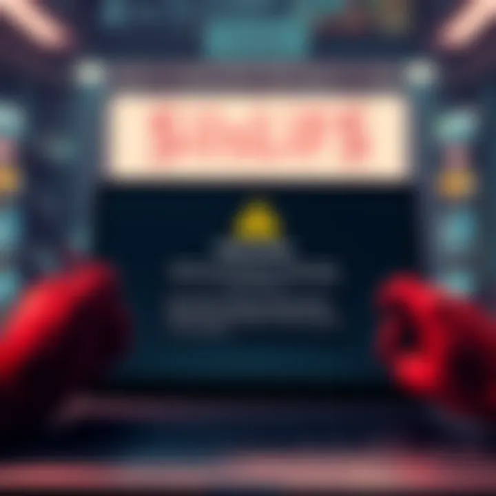 Screenshot of a fake website claiming to be Polymarket with a warning message