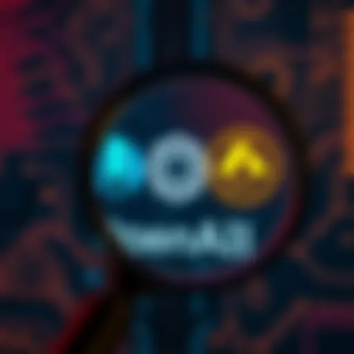 A graphic depicting the logos of OpenAI and Anthropic with a magnifying glass, symbolizing criticism and examination
