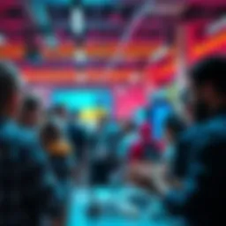 Group of people discussing and sharing ideas at a $700 open-source technology meetup.